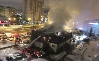 В Казани ночью произошел крупный пожар в ресторане