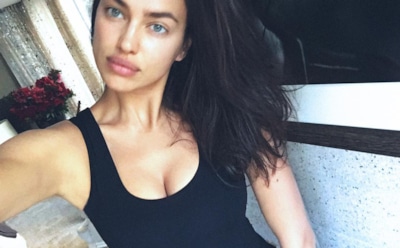 Ирина Шейк примерила кружевное нижнее белье для съемок в рекламе