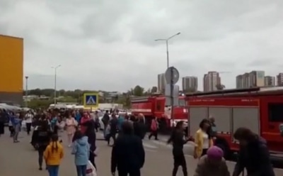 При пожаре в торговом центре Иркутска пострадали восемь детей