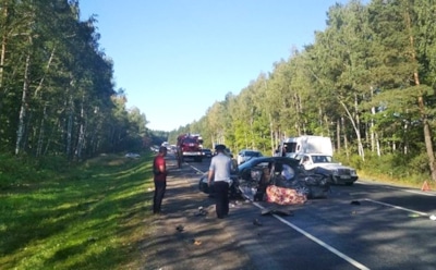 Грузовик протаранил шесть легковушек в Подмосковье