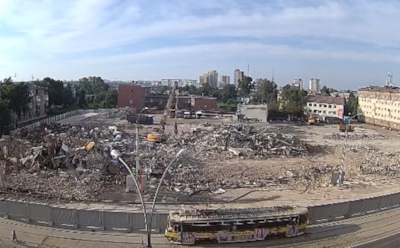 В Кемерово снесли сгоревшую «Зимнюю вишню»