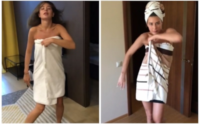 В Instagram стартовал новый челлендж «с полотенцами»