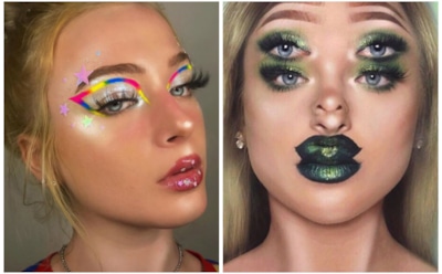 18-летняя американка напугала пользователей необычным визажем