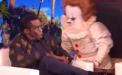 Рэпера Дидди на телешоу сильно напугали с помощью клоуна