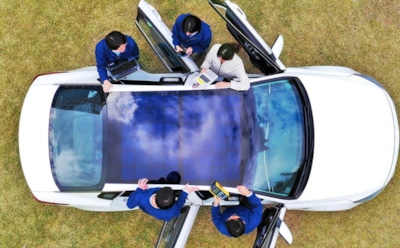 Первые авто с солнечными панелями появятся в 2019 году