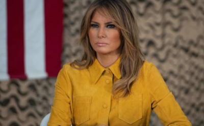 В Сети обсуждают оптическую иллюзию на брюках Мелании Трамп