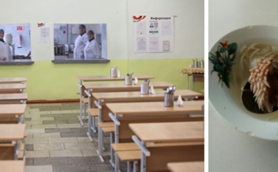 Школьникам запретили носить телефоны в столовую, где нашли «мясо с щупальцами»