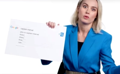 "Капитан Марвел" Бри Ларсон вызвала негатив, ответив на запросы о себе в Google