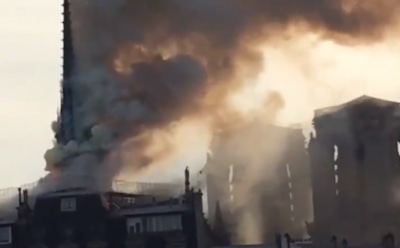 Собор парижской Богоматери загорелся в столице Франции