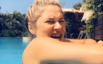 Наталья Рудова показала мучения в холодной воде ради красивого фото