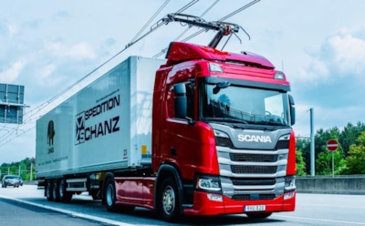 В Германии открыли магистраль для грузовиков-троллейбусов