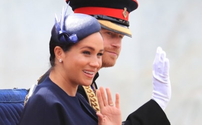 Меган Маркл впервые появилась на людях после рождения сына