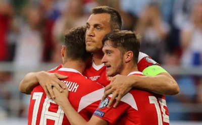 Футболисты России одержали крупнейшую победу в истории сборной