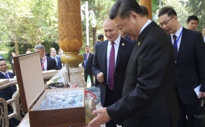 Путин подарил Си Цзиньпину на день рождения мороженое