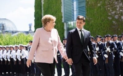 У Меркель на встрече с Зеленским случился приступ