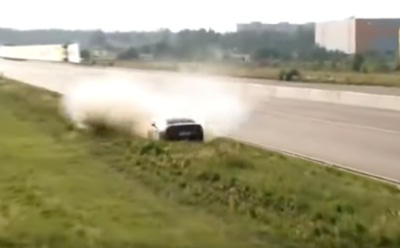 Гонщик разбился на драг-рейсинге в Подмосковье