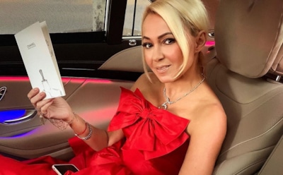 Рудковская показала платье с 3-метровым шлейфом для Tatler Ball 2019