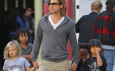 Брэд Питт отметил 56-летие в компании детей