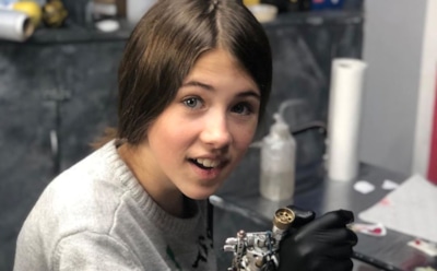 12-летняя дочь Панина набила ему тату