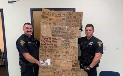 Полицейских США осудили за «одеяло» из табличек, отобранных у бездомных