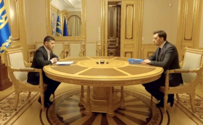 «Даю шанс»: Зеленский не принял отставку Гончарука после скандала с компроматом