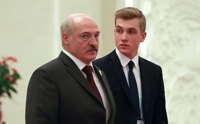 Путин не пожал руку Лукашенко-младшему на параде в Москве