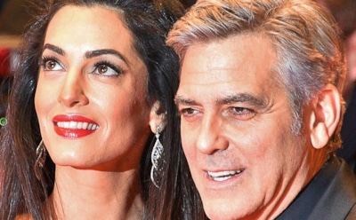 Клуни 20 минут простоял на коленях, делая предложение будущей жене