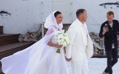 Блиновская в третий раз сыграла свадьбу со своим мужем