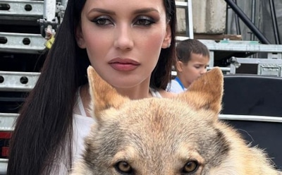 Ольга Серябкина ответила на критику из-за волка на поводке