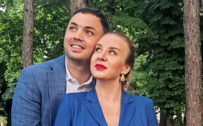 Александр Гобозов и его беременная жена обвенчались