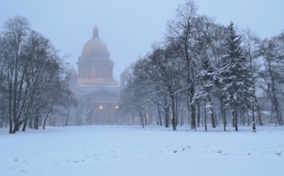 В Петербурге  объявлен «желтый» уровень опасности