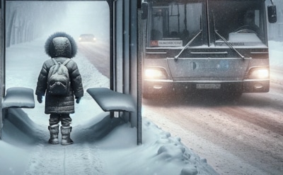 На Урале водитель автобуса бросил ребенка в 30-градусный мороз