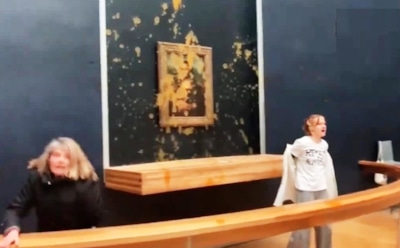 Картину Леонардо да Винчи «Мона Лиза» облили супом