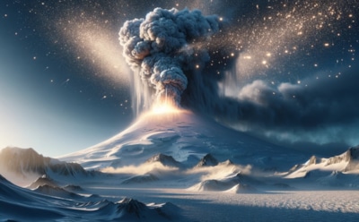 Вулкан Эребус начал извергать золото