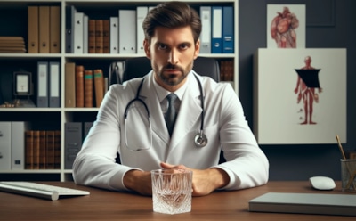 Хирург назвал срок, за который водка уничтожает разум человека