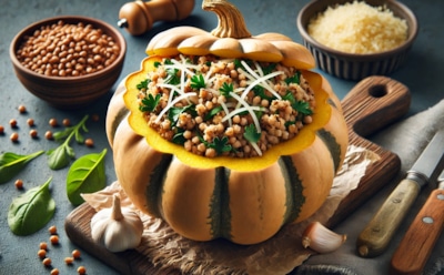 Блюдо, которое украсит любой праздник: необычный рецепт запеченных патиссонов с гречневой кашей и сыром — вкусное и ароматное угощение