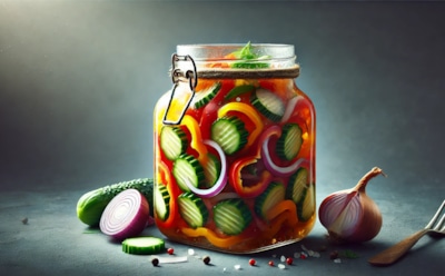 Двое в банке: простой и вкусный рецепт маринования салата из огурцов с болгарским перцем — отличный способ сохранить витамины на зиму