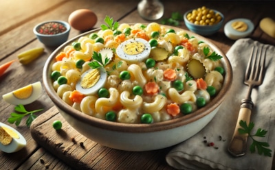 Оливье с макаронами: оригинальный рецепт любимого салата с новым вкусом — необычная вариация классического блюда для разнообразия меню