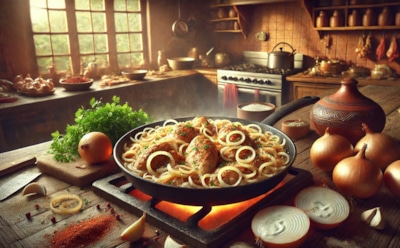 С кавказским колоритом: секрет приготовления грузинского угощения шкмерули с ароматной курицей — аппетитное блюдо для праздничного стола