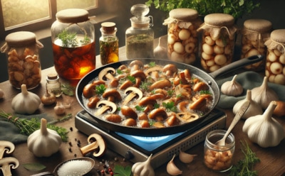 Ароматная грибная закуска на зиму: как правильно заготовить жареные грибы с чесноком и зеленью — полезные советы и рецепт для лучшего вкуса