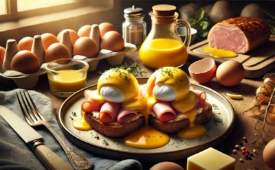 Завтрак как в лучших ресторанах: приготовление классического яйца бенедикт с ветчиной и голландским соусом — рецепты для идеального утра