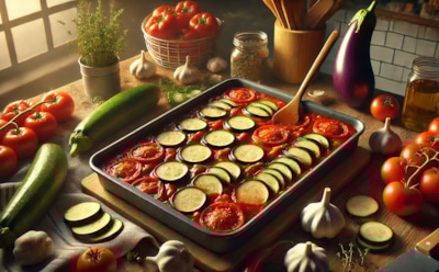 Блюдо с французским шармом: как приготовить классический рататуй с овощами, ароматным маслом и соусом — идеальное дополнение к мясу