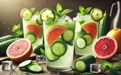 Освежитесь в жаркий день: рецепт приятного витаминного коктейля с огурцом и грейпфрутом — превосходное средство для утоления жажды
