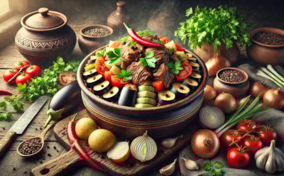 Традиционное грузинское блюдо для ленивых хозяек: чанахи из баранины с овощами — нежное мясо с пряным вкусом за пару часов