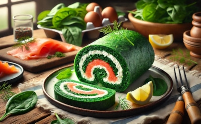 Легкий и изысканный шпинатный рулет с лососем и сливочным сыром: питательная закуска, которая не повредит вашей фигуре — полезный и вкусный рецепт на любой стол