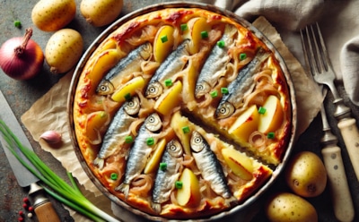 Заливной пирог с картошкой и рыбными консервами: сытное и простое блюдо для всей семьи — замечательный вариант для ужина