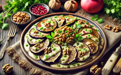 Вкусная и сытная альтернатива мясу и рыбе: сациви из баклажанов — аппетитная закуска для вегетарианцев и тех, кто следит за фигурой