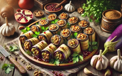 Осеннее вдохновение для стола: баклажаны по-абхазски с орехами и пряностями — простой рецепт нового вкуса из привычных овощей