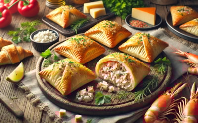 Минимум усилий, максимум вкуса: рецепт слоек с крабовым мясом и сливочным сыром — легкая закуска, покоряющая с первого кусочка