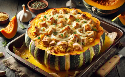 Яркое блюдо из тыквы и курицы: как приготовить нежную запеченную тыкву с сыром за 60 минут — рецепт для сытного обеда или ужина